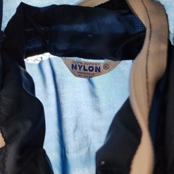 VINTAGE x UNIVERSITY OF WISCONSIN 70s nylon windbreaker in Navy XL‎ - Picture 6 of 11